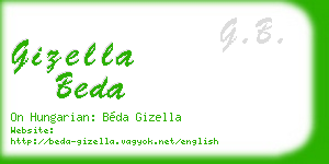 gizella beda business card