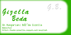 gizella beda business card